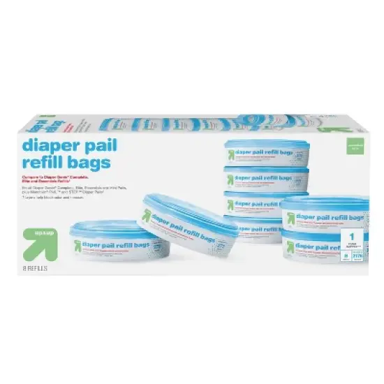 Diaper Pail Refill Bags - 8pk - up & up&trade; image {6}