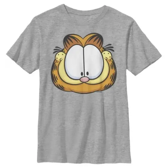 Boy's Garfield Character Big Face T-Shirt image {4}