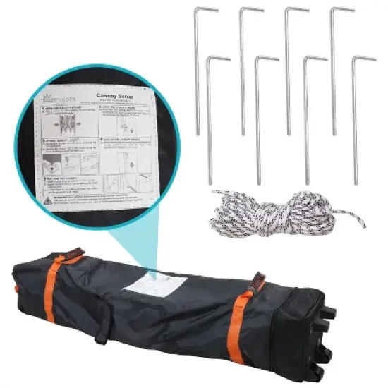 Sunnydaze Premium Pop-Up Canopy with Rolling Carry Bag image {9}