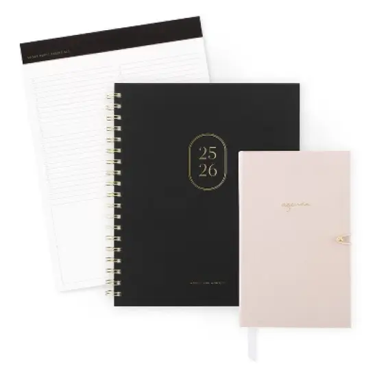 Sugar Paper Essentials 2025-2026 Hardcover Wirebound Black image {6}