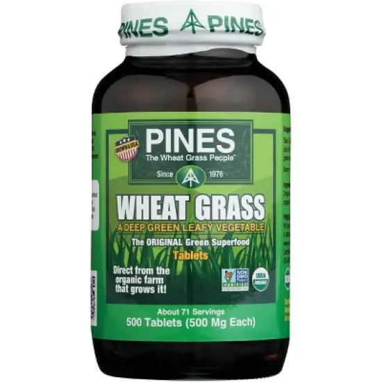 Pines International Wheat Grass 500 mg 500 Tablets image {4}