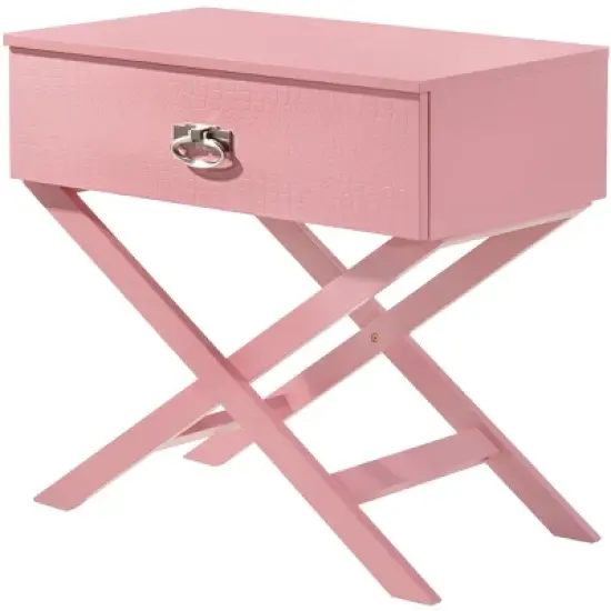 Passion Furniture Xavier 1-Drawer Nightstand (25 in. H x 16 in. W x 27 in. D) image {1}