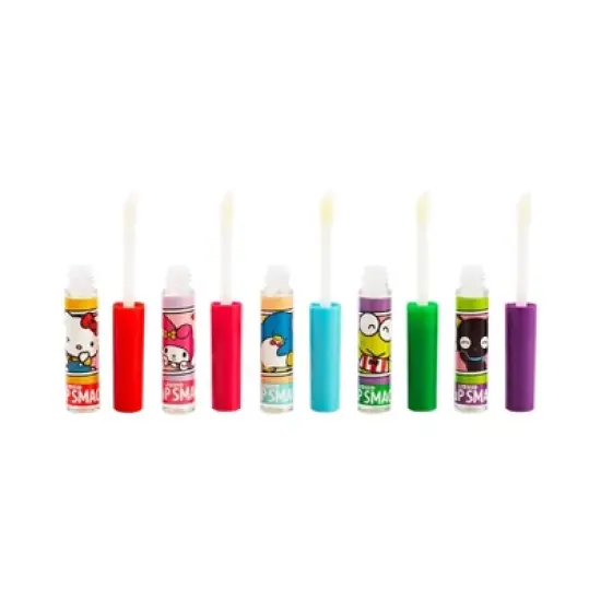 Lip Smacker Hello Kitty Liquid Lip Makeup Party Pack - Dark Pink - 0.45 fl oz/5pc image {1}