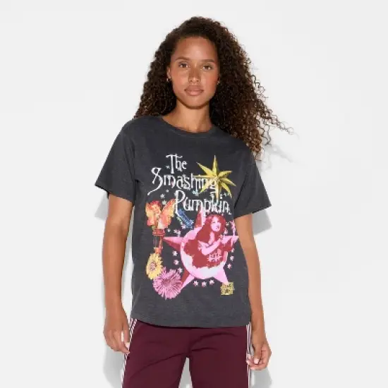 Women's The Smashing Pumpkins Short Sleeve Graphic T-Shirt - Black image {1}