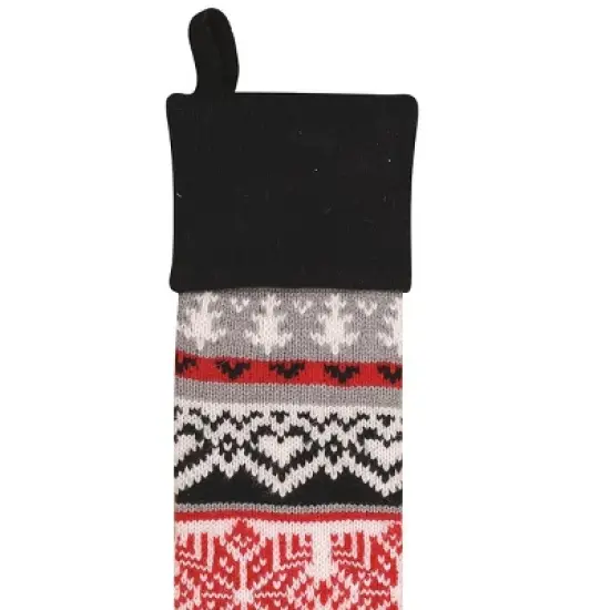 C&F Home Winter Grey Knit Stockings image {1}