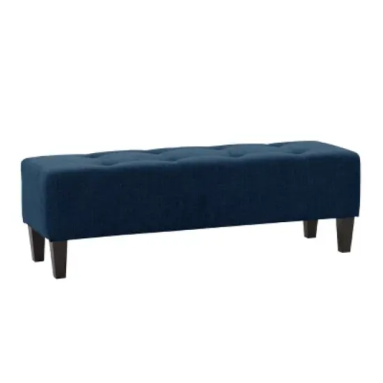 Rosewell Button Tufted Fabric Accent Bench - CorLiving image {11}