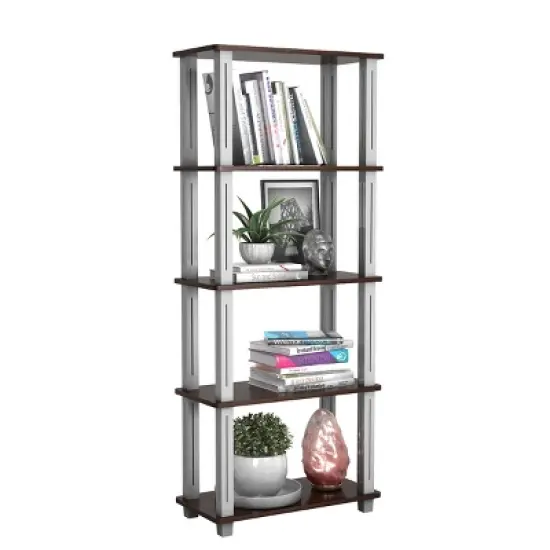 Tangkula 5-Tier Storage Rack Display Shelves Bookshelf for Home Office image {8}