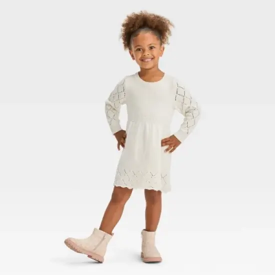 Toddler Girls' Crewneck Sweater Dress - Cat & Jack&trade; image {4}