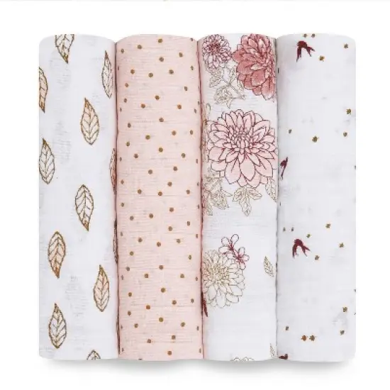 aden + anais muslin swaddle blankets - 4pk image {3}
