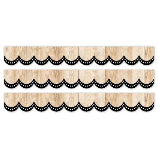 Creative Teaching Press&reg; Core Decor Dotted Scallops on Wood EZ Border, 48 Feet Per Pack, 3 Packs image {6}