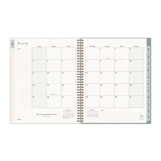 Morris & Co. by Blue Sky 8.5"x11" 2026&nbsp;Weekly/Monthly Wirebound Planner Printed Strawberry Thief image {5}