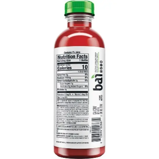 Bai Zambia Bing Cherry Antioxidant Water - 18 fl oz Bottle image {7}