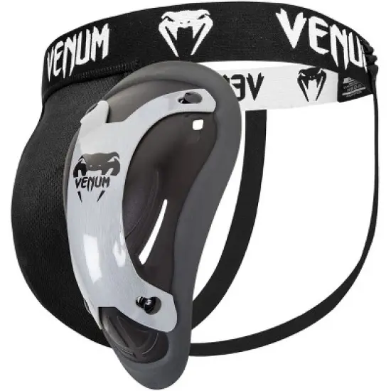 Venum Competitor Titanium Series Groin Guard and Support - Black/Silver image {3}