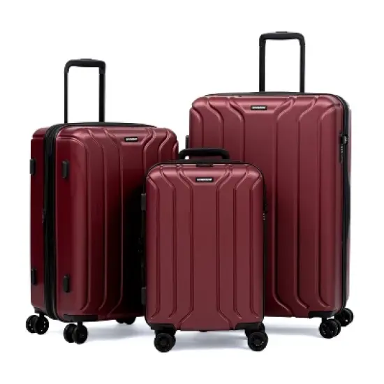 Nonstop New York 3 Piece Set (20" 24" 28") 4-Wheel Luggage Set + 2 packing cubes image {10}