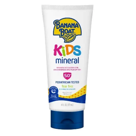 Banana Boat Kids Mineral 100 % Lotion - SPF 50+ - 6oz image {6}