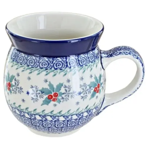 Blue Rose Polish Pottery Ceramika Artystyczna Bubble Mug image {8}