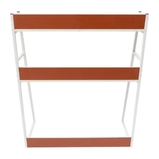YIYIBYUS Desktop Bookshelf 2-Tier Desktop Hutch for Computer Desk image {4}