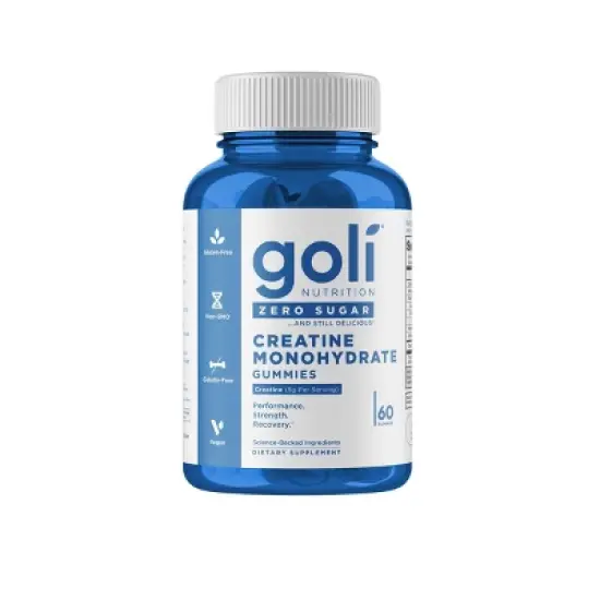 Goli Nutrition Creatine Monohydrate Sugar Free Vegan Dietary Supplement Gummies - 60ct image {6}