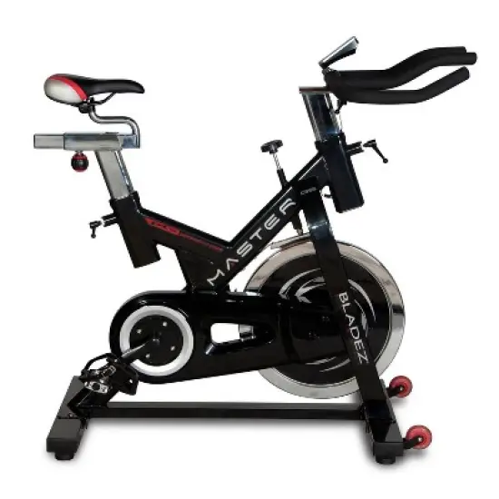 Master GS Bladez Fitness Stationary Indoor Exercise Bike w/LED and Racing Design image {1}