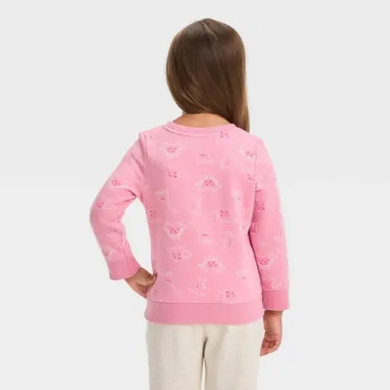 Toddler Girls' 2pk Fleece Pullover Sweatshirt - Cat & Jack&trade; Pink/Navy Blue image {2}