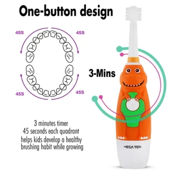 Brilliant Big Kids' Dinosaur Sonic Toothbrush image {1}