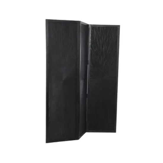 Contemporary Mango Wood Room Divider Screen - Olivia & May image {4}