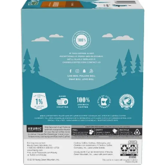 Caribou Coffee Caribou Blend Medium Roast Keurig K-Cup Coffee Pods image {8}