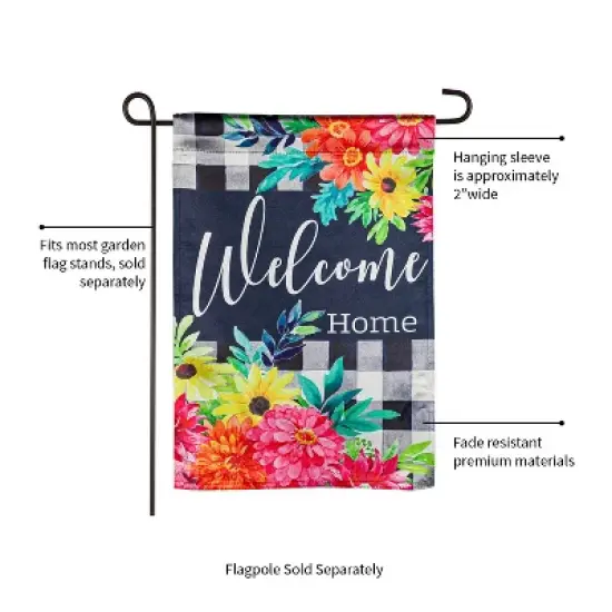 Evergreen Summer Bloom Garden Flag 12.5 x 18 Inches Indoor Outdoor Decor image {2}