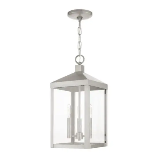 Livex Lighting Nyack 3 - Light Pendant in  Brushed Nickel image {2}