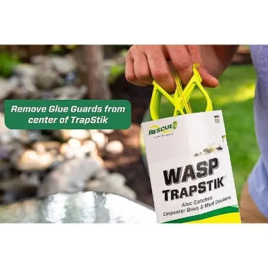 RESCUE! TrapStik for Wasps, Mud Daubers, Carpenter Bees - 3 Pack image {4}
