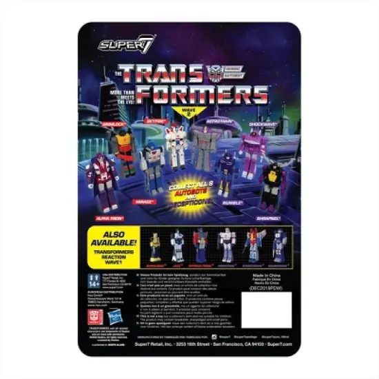 Super7 Transformers ReAction Figure - Mirage image {2}