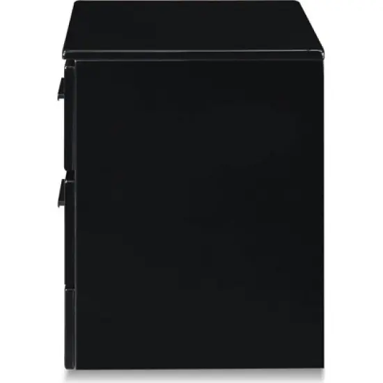 Hudson 2 Drawer Nightstand Black - ClickDecor image {5}