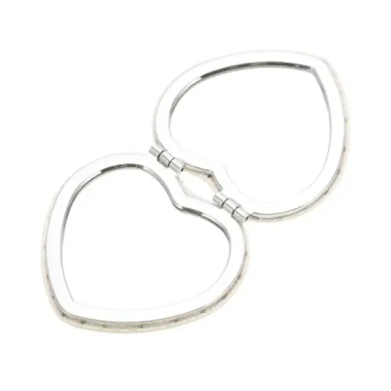 Unique Bargains Heart-shape Makeup Mirror 1 Pc image {3}