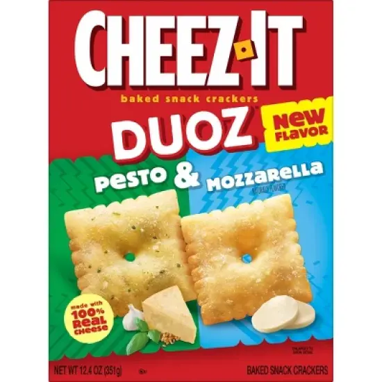 Cheez-It Crackers Duoz Pesto & Mozzarella - 12.4oz image {8}