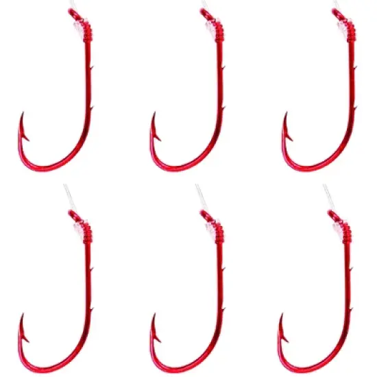 Eagle Claw Snelled Baitholder Hooks 6-Pack image {2}