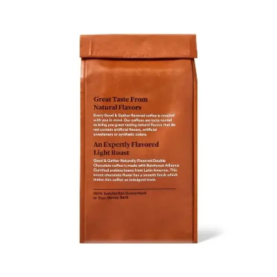 Naturally Flavored Double Chocolate Light Roast Ground Coffee 12oz - Good & Gather&trade; image {1}