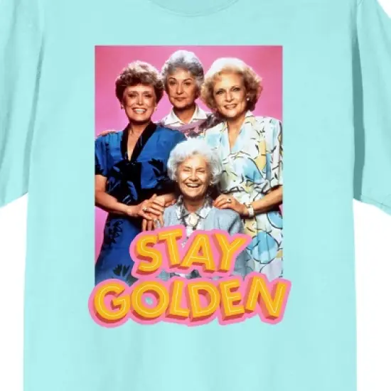 Golden Girls Stay Golden Women's Mint Short Sleeve Tee Shirt image {1}