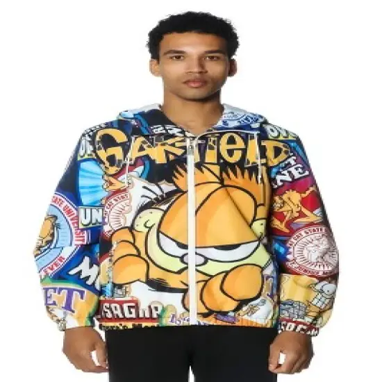 Members Only Men's Garfield Windbreaker Jacket - Multi image {5}