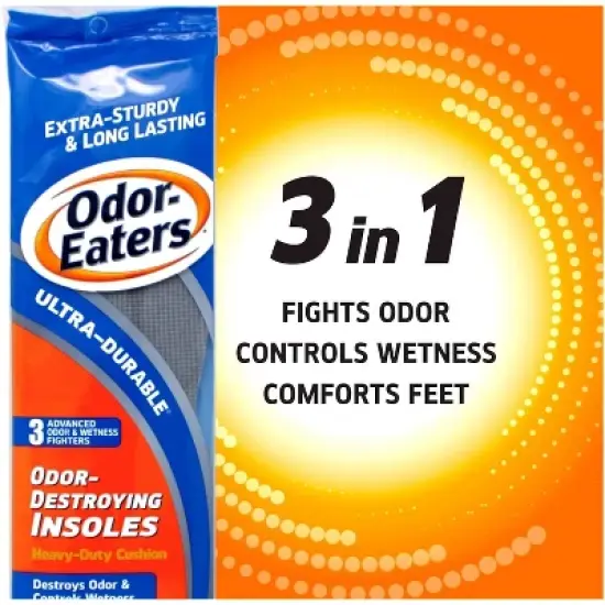 Odor Eaters - Ultra Durable, Odor Destroying Insoles, Heavy Duty Cushion, 1 Pair image {4}