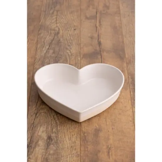 Mason Cash Rustic Charm Heart Oven Dish, 11" Stoneware Baking Dish with Embossed Design image {2}