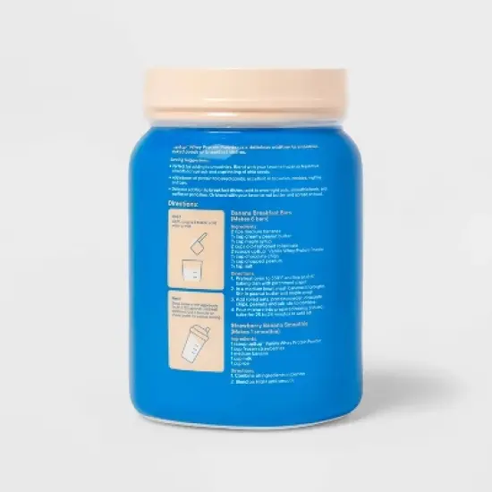 Whey Protein Powder - Vanilla - up&up&trade; image {2}