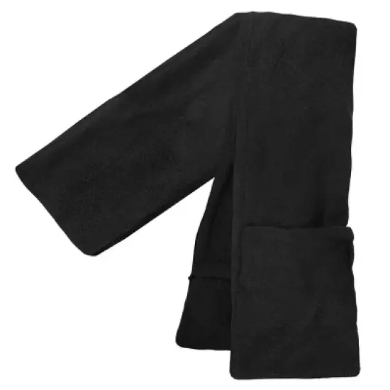 ActionHeat AA Battery Heated Reversible Scarf - Black image {4}