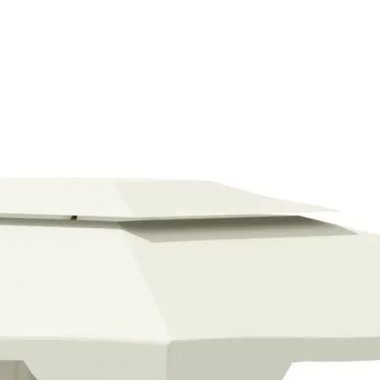 Outsunny 13' x 10' Patio Gazebo Outdoor Canopy Shelter with Double Vented Roof, Storage Shelves, Steel Frame for Lawn, Backyard and Deck image {5}