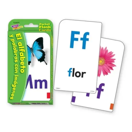 TREND El Alfabeto y Palabras con Im�genes (SP) Pocket Flash Cards image {1}