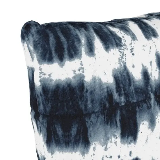 Obu Stripe Outdoor Throw Pillow Navy - Skyline Furniture image {2}