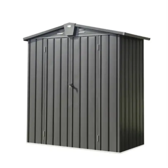 Syemin Deck Boxes Durable, Horizontal Compact Storage Shed for Garden, Backyard, Patio, Closet Deck Box, Gray, 69.21"*32.68"*71.34" image {5}
