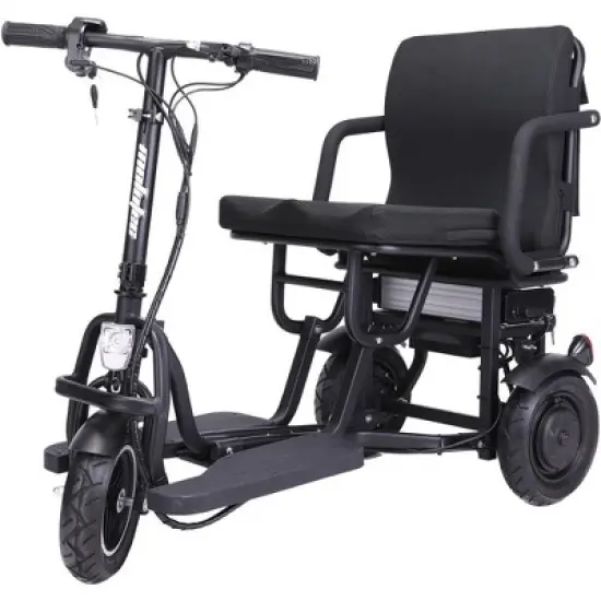 MotoTec Folding Mobility Electric Trike 48v 700w Dual Motor Lithium Black image {4}