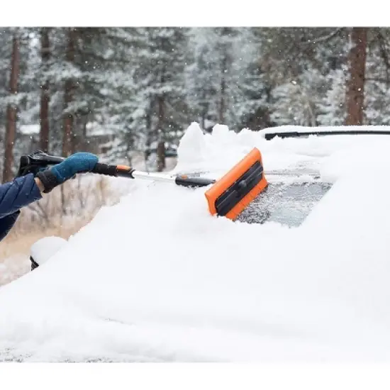 Snow Moover 39" Extendable Snow Foam Brush and Ice Scraper with Soft Grip image {2}