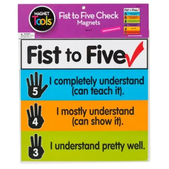 Dowling Magnets Fist to Five Check Magnets Chart image {1}
