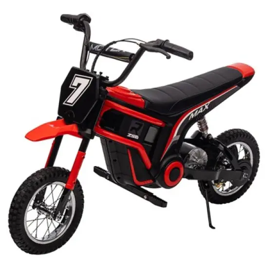 Acekool 24V Kids Ride-On Dirt Bike with Hydraulic Suspension, 3 Adjustable Speeds & Max Load 135 lbs image {12}